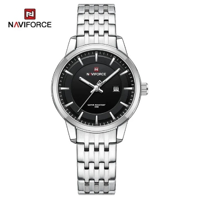 Picture of NAVIFORCE NF9228L Stainless Steel Waterproof Women's Watch – Silver & Black