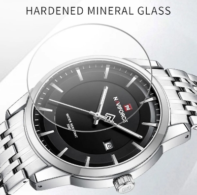 Picture of NAVIFORCE NF9228L Stainless Steel Waterproof Women's Watch – Silver & Black