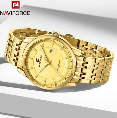 Picture of NAVIFORCE NF9228F Stainless Steel Waterproof Womens Watch – Golden