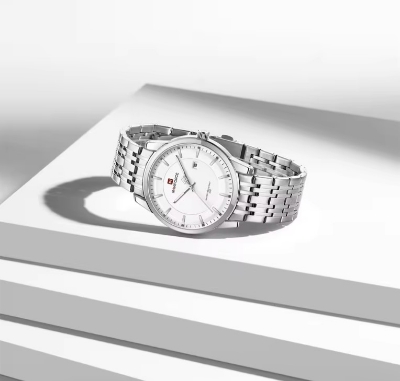 Picture of NAVIFORCE NF9228L Stainless Steel Waterproof Women’s Watch – Silver & White