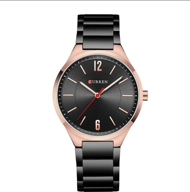 Picture of CURREN C8280G Stainless Steel Analog Wtach For Men - Black & RoseGold
