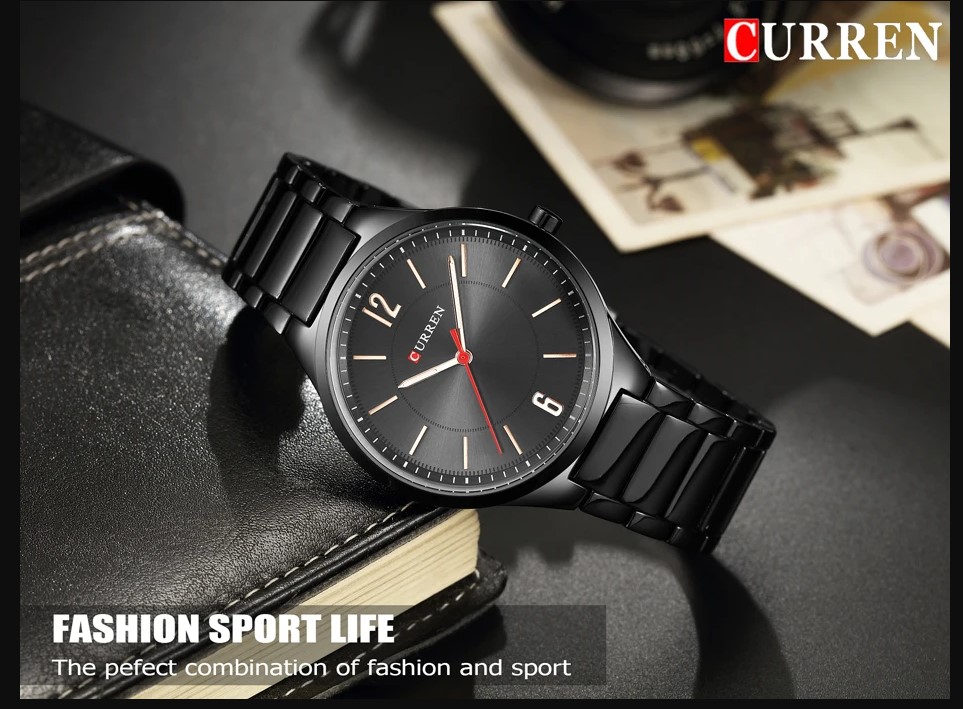 Picture of CURREN C8280G Stainless Steel Analog Wtach For Men - Black