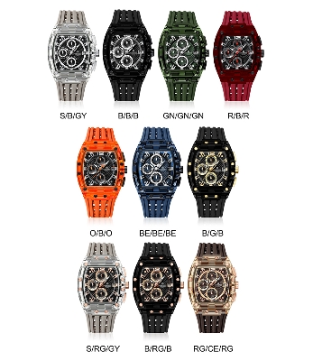 Picture of NAVIFORCE NF7105 Sports Transparent Waterproof Quartz Silicone Multifunctional Chronograph Men Watch