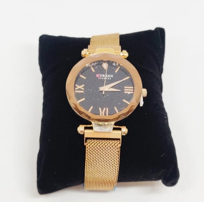 Picture of CURREN C9064F Stainless Steel Metal Megnat Wristwatch For Womens - RoseGold