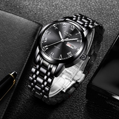 Picture of LIGE LG9846S Waterproof Stainless Steel Men’s Watch - Black