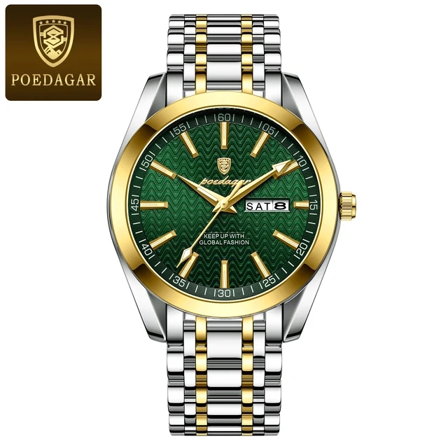 Picture of Poedagar PO962G Stainless Steel Analog Wrist Watch For Men