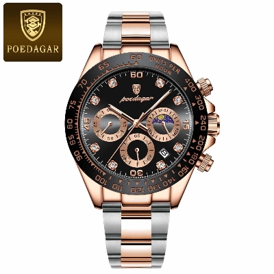 Picture of Poedagar PO629M Stainless Steel Chronograph Wrist Watch For Men