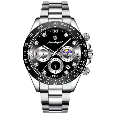 Picture of Poedagar PO629M Stainless Steel Chronograph Wrist Watch For Men