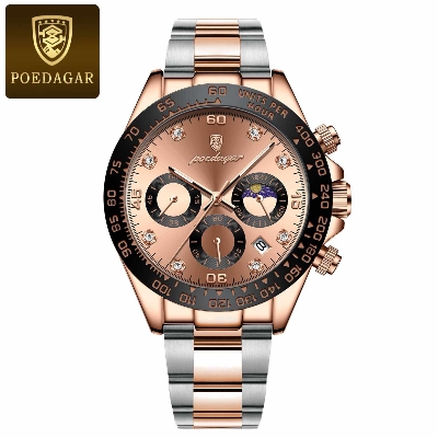 Picture of Poedagar PO629M Stainless Steel Chronograph Wrist Watch For Men