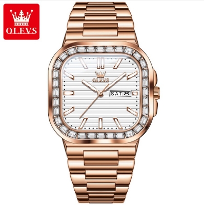 Picture of Olevs 9966M Stainless Steel Analog Wrist Watch For Men