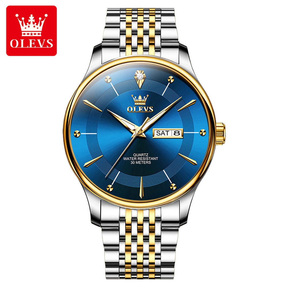 Picture of Olevs 9908M Stainless Steel Analog Wrist Watch For Men
