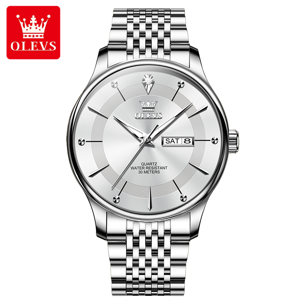 Picture of Olevs 9908M Stainless Steel Analog Wrist Watch For Men