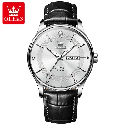 Picture of OLEVS 9908L PU Leather Analog Wrist Watch For Men
