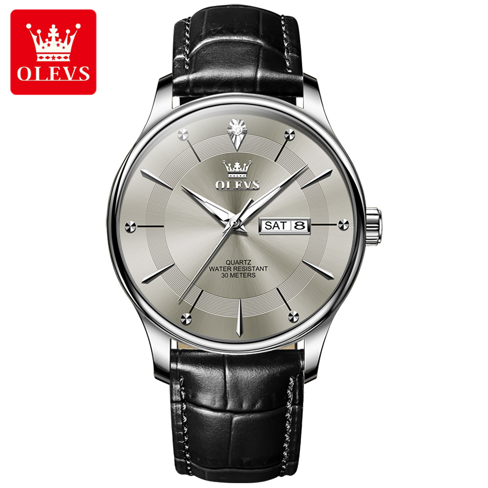 Picture of OLEVS 9908L PU Leather Analog Wrist Watch For Men