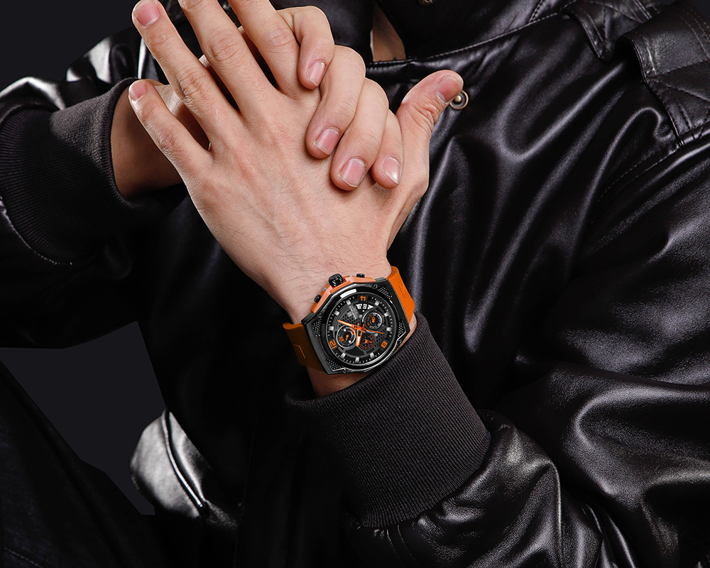 Picture of NAVIFORCE NF8051T Trendy Fashion Men’s Watch Multifunction Quartz Chronograph Luminous Waterproof Cool Sports Student Watch