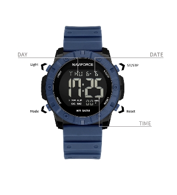 Picture of NAVIFORCE NF7110 5ATM Waterproof Trendy Watch With Silicone Strap And LED Luminous Sports Design For Both Men And Women