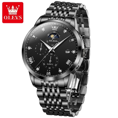Picture of Olevs 2925M Stainless Steel Chronograph Wrist Watch For Men