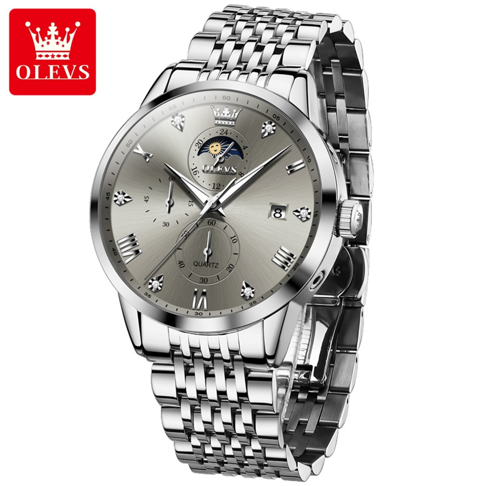 Picture of Olevs 2925M Stainless Steel Chronograph Wrist Watch For Men