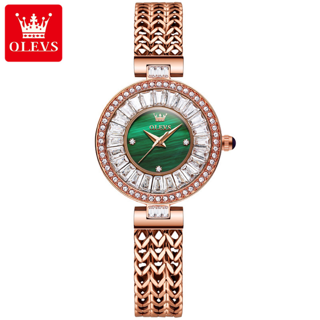 Picture of Olevs 9959F RoseGold Stainless Steel Analog Wrist Watch For Women