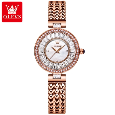 Picture of Olevs 9959F RoseGold Stainless Steel Analog Wrist Watch For Women