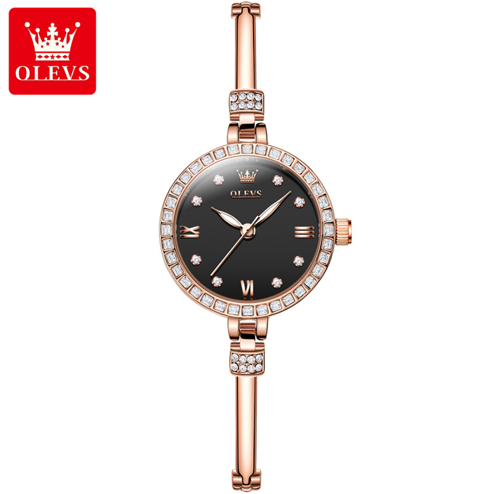 Picture of Olevs 5585F RoseGold Stainless Steel Analog Wrist Watch For Women