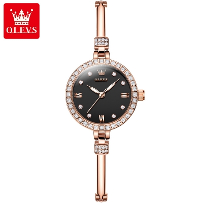 Picture of Olevs 5585F RoseGold Stainless Steel Analog Wrist Watch For Women