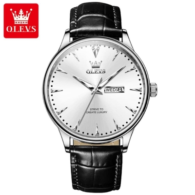 Picture of OLEVS 2933M PU Leather Analog Wrist Watch For Men