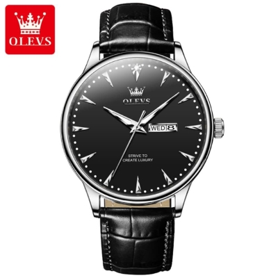 Picture of OLEVS 2933M PU Leather Analog Wrist Watch For Men