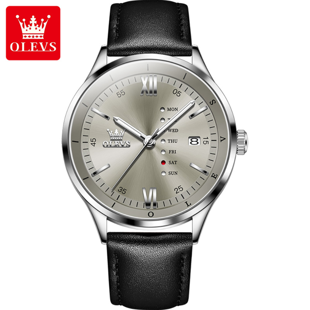 Picture of OLEVS 2931L PU Leather Analog Wrist Watch For Men