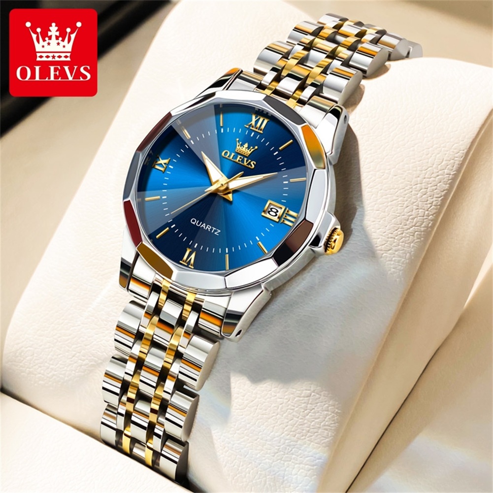 Picture of Olevs 9989L Stainless Steel Analog Wrist Watch For Women