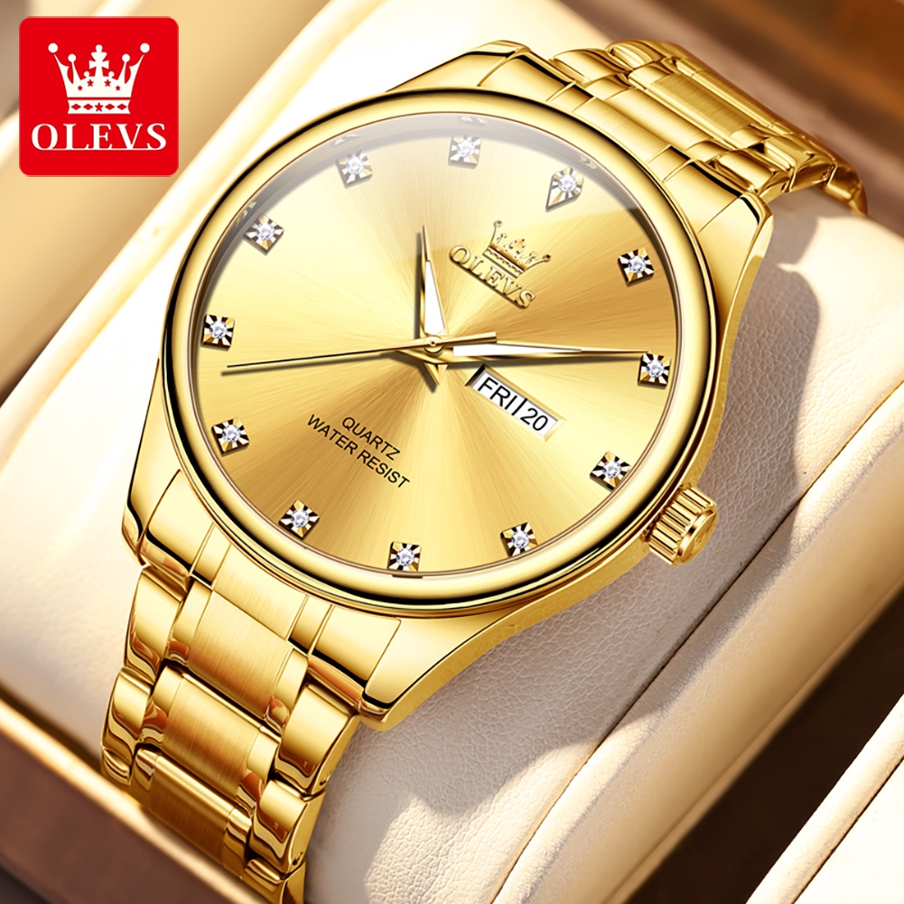 Picture of Olevs 3612S Stainless Steel Analog Wrist Watch For Men