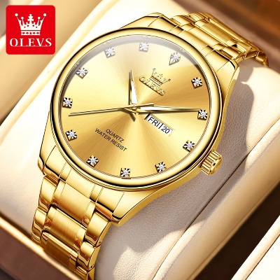 Picture of Olevs 3612S Stainless Steel Analog Wrist Watch For Men