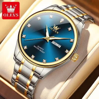 Picture of Olevs 3612S Stainless Steel Analog Wrist Watch For Men