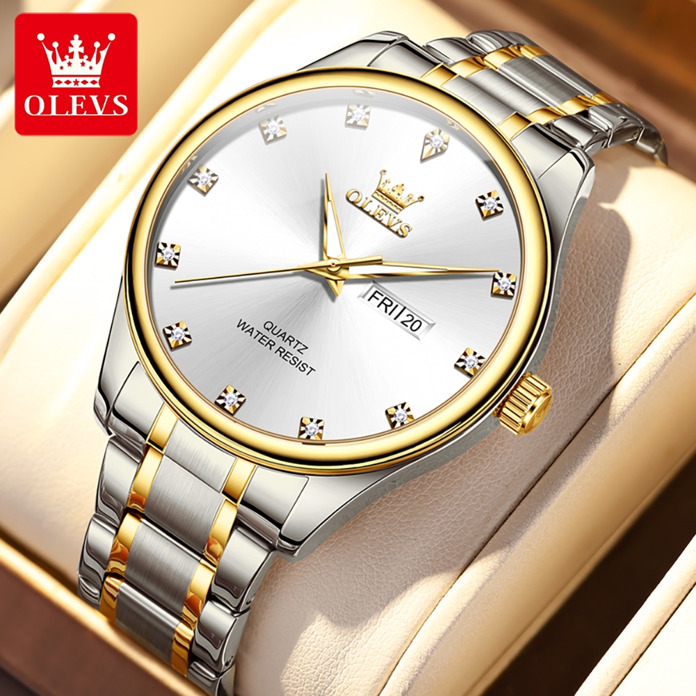 Picture of Olevs 3612S Stainless Steel Analog Wrist Watch For Men