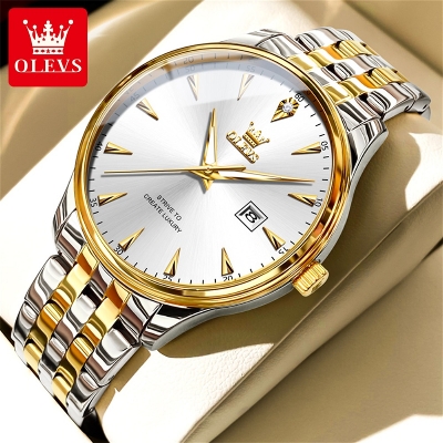 Picture of Olevs 5598M Stainless Steel Analoge Wrist Watch For Men