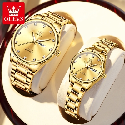 Picture of OLEVS 3612C Stainless Steel Analog Wrist Watch For Couple