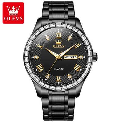Picture of Olevs 9906M Stainless Steel Analoge Wrist Watch For Men
