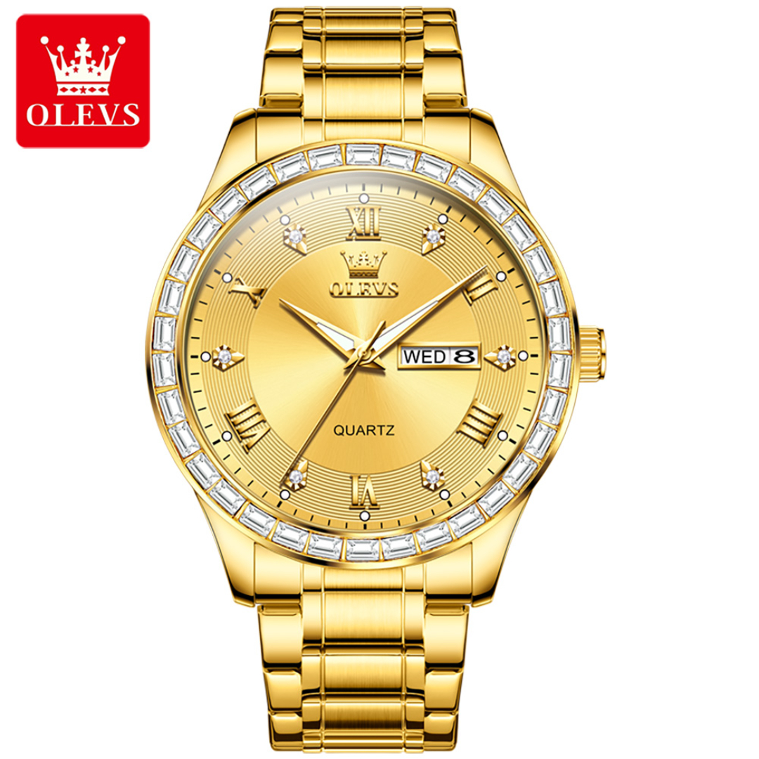 Picture of Olevs 9906M Stainless Steel Analoge Wrist Watch For Men
