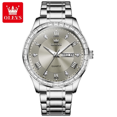 Picture of Olevs 9906M Stainless Steel Analoge Wrist Watch For Men
