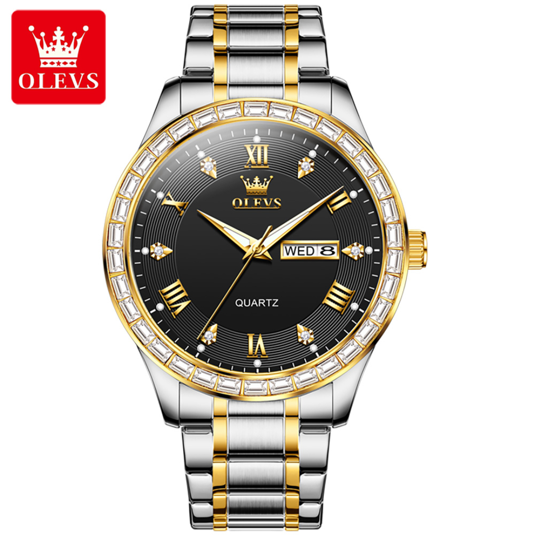 Picture of Olevs 9906M Stainless Steel Analoge Wrist Watch For Men