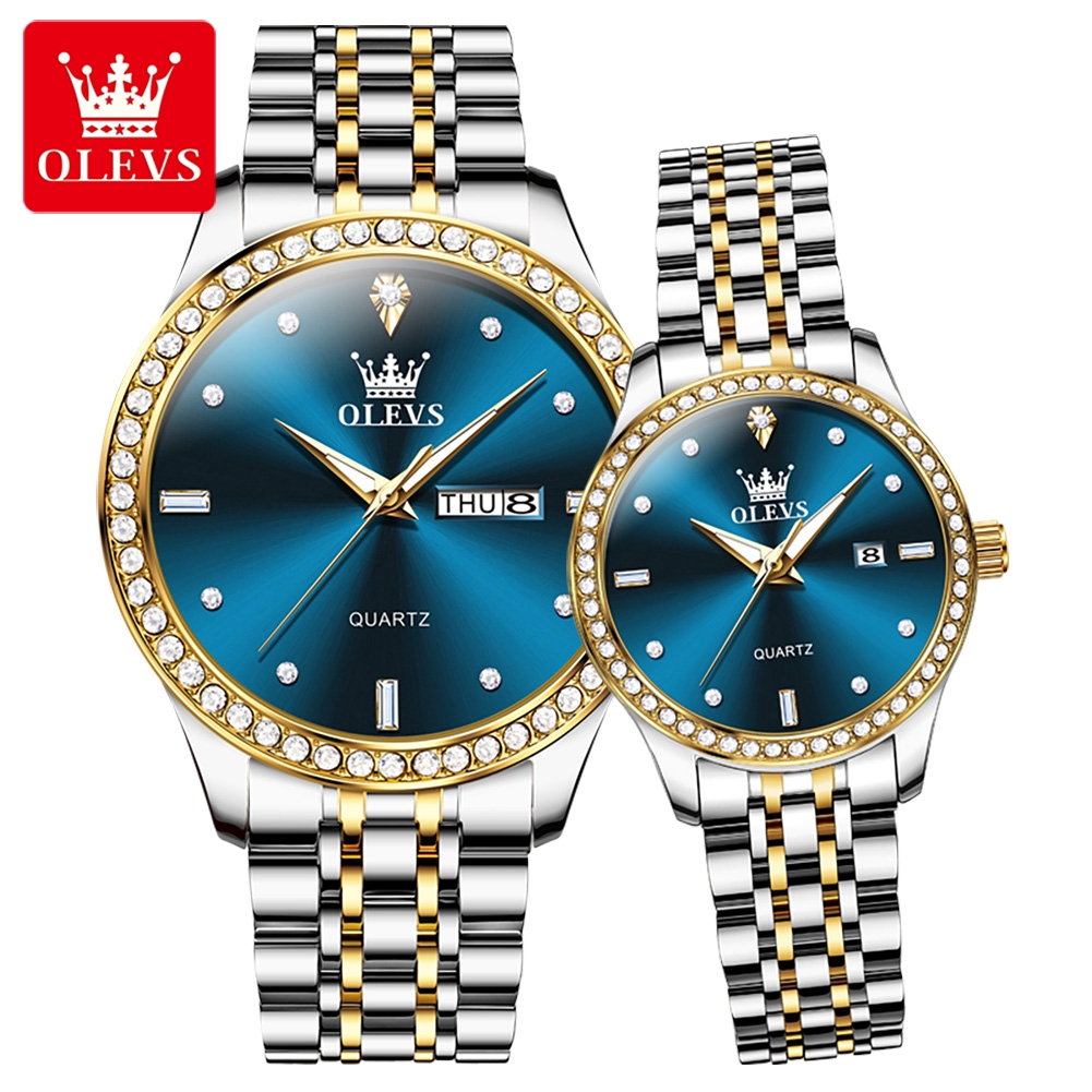Picture of OLEVS 3625SS Stainless Steel Analog Wrist Watch For Couple