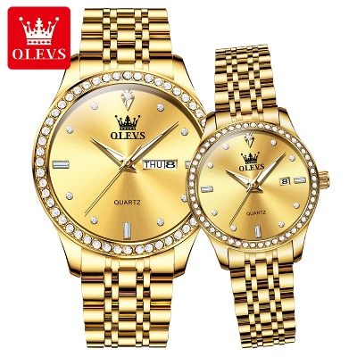 Picture of OLEVS 3625SS Stainless Steel Analog Wrist Watch For Couple