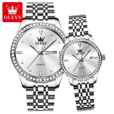 Picture of OLEVS 3625SS Stainless Steel Analog Wrist Watch For Couple