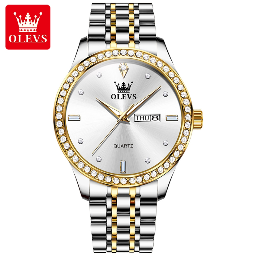 Picture of Olevs 3625S Stainless Steel Analog Wrist Watch For Men