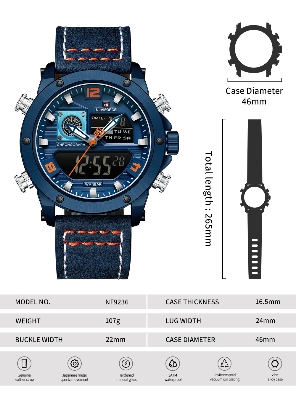 Picture of NAVIFORCE NF9236 Japanese Movement Military Style Men’s Watch With Water Resistance And Luminous Outdoor Sports Features