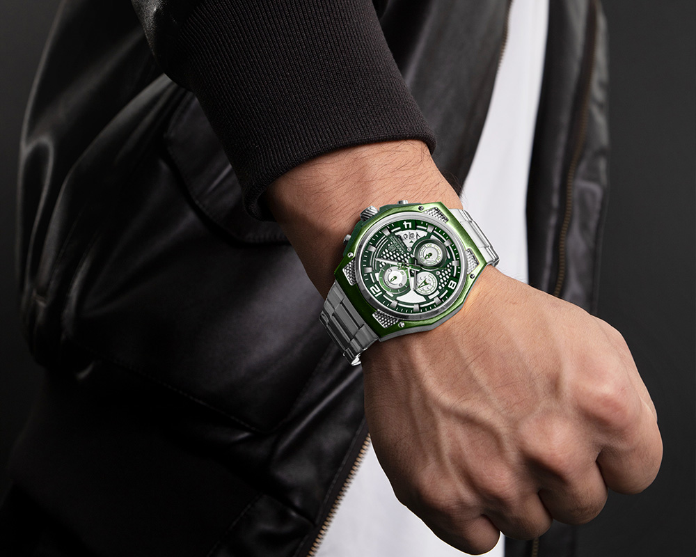 Picture of NAVIFORCE NF8051 Men’s Stainless Steel Strap Luminous Waterproof Honeycomb Design Fashion Watch