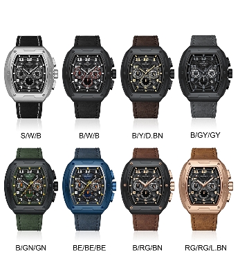 Picture of NAVIFORCE NF8053 Brand Watch for Men Chronograph Genuine Leather Fashion Waterproof Quartz