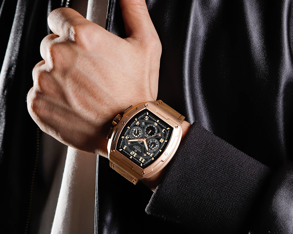 Picture of NAVIFORCE NF8053 Brand Watch for Men Chronograph Genuine Leather Fashion Waterproof Quartz