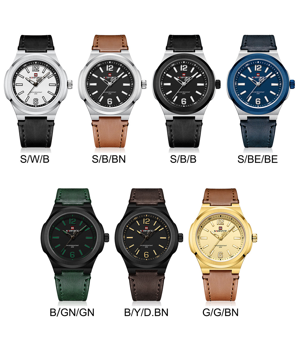 Picture of NAVIFORCE NF9233 Casual Minimalist Watch For Men Students Teenagers High School Waterproof Imported Quartz Watch