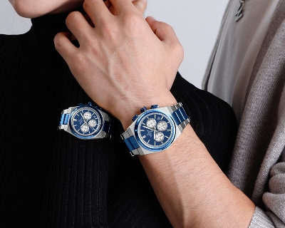 Picture of NAVIFORCE NF8048 Classic Stylish Timeless Love Chronograph Stainless Steel Strap Couples Watches